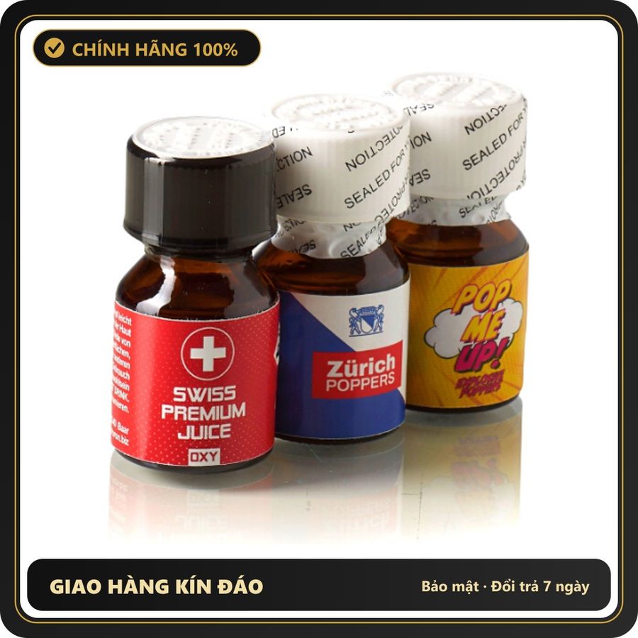 Popper Chính Hãng Tăng Cảm Xúc Cho Cuộc Yêu Swiss Edition Poppers Combo 3 x 10ml Poppers - Snapshop Chính Hãng