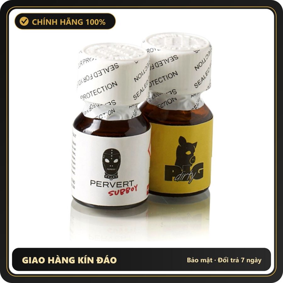 Popper Chính Hãng Tăng Cảm Xúc Cho Cuộc Yêu Pervert Pig Poppers Combo 2 x 10ml Poppers bottles - Snapshop Chính Hãng