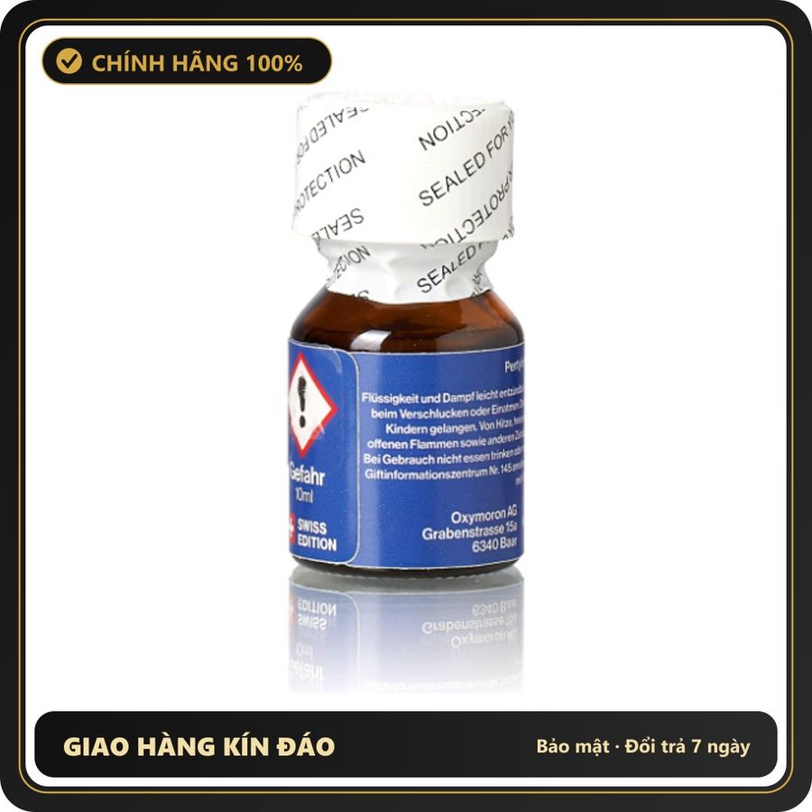 Tinh Dầu Hít Thư Giãn Dành Cho Người Lớn Zürich Poppers 10ml - Snapshop Chính Hãng