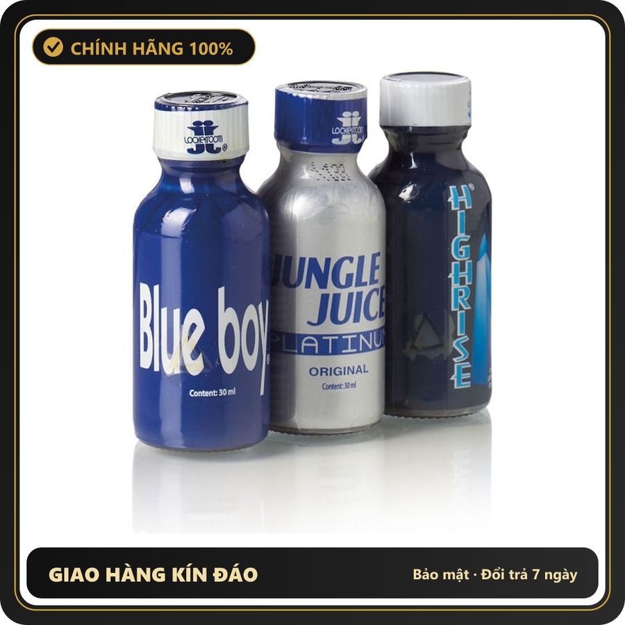 Popper Chính Hãng Tăng Cảm Xúc Cho Cuộc Yêu Blue Night Poppers Combo 3x 30ml - Snapshop Chính Hãng