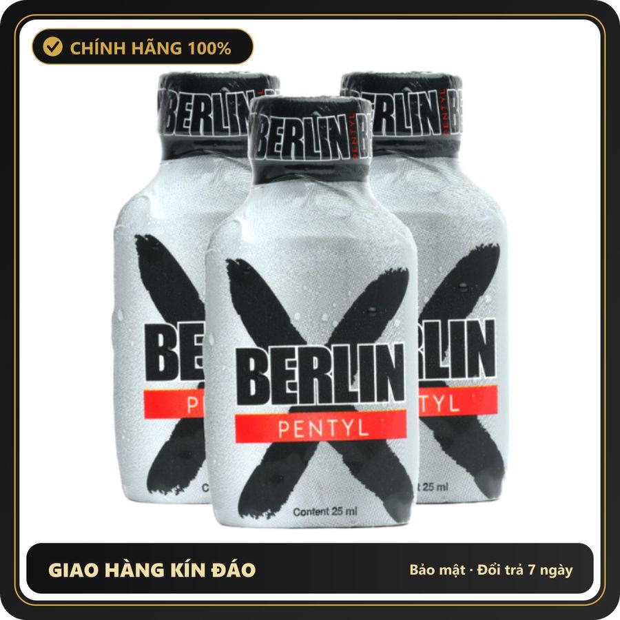 Popper Chính Hãng Tăng Cảm Xúc Cho Cuộc Yêu BERLIN PENTYL Poppers Combo 3x 25ml - Snapshop Chính Hãng