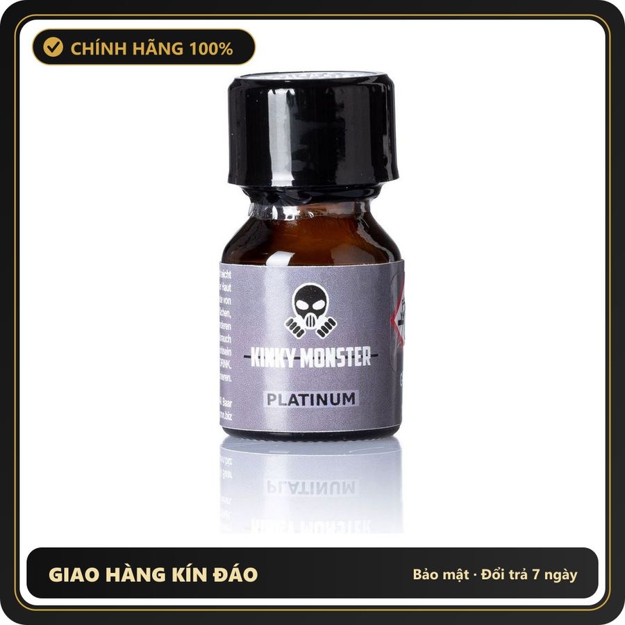 Popper Chính Hãng Tăng Cảm Xúc Cho Cuộc Yêu Kinky Monster Platinum Poppers 10ml - Snapshop Chính Hãng
