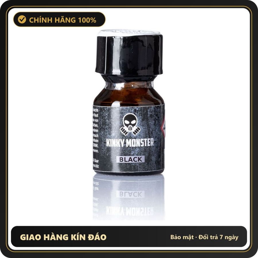 Popper Chính Hãng Tăng Cảm Xúc Cho Cuộc Yêu Kinky Monster Black Poppers 10ml - Snapshop Chính Hãng
