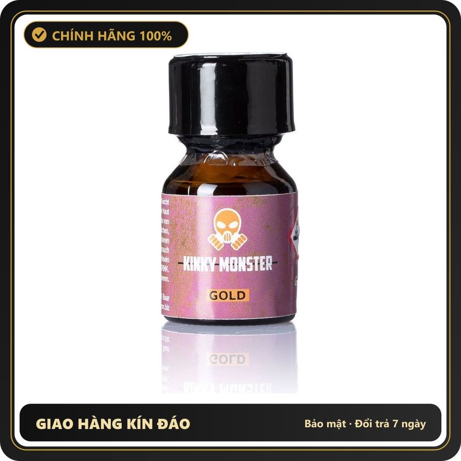 Popper Chính Hãng Tăng Cảm Xúc Cho Cuộc Yêu Kinky Monster Gold Poppers 10ml - Snapshop Chính Hãng