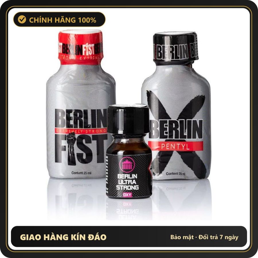 Popper Chính Hãng Tăng Cảm Xúc Cho Cuộc Yêu Berlin Kinky Sex Poppers Combo - Snapshop Chính Hãng