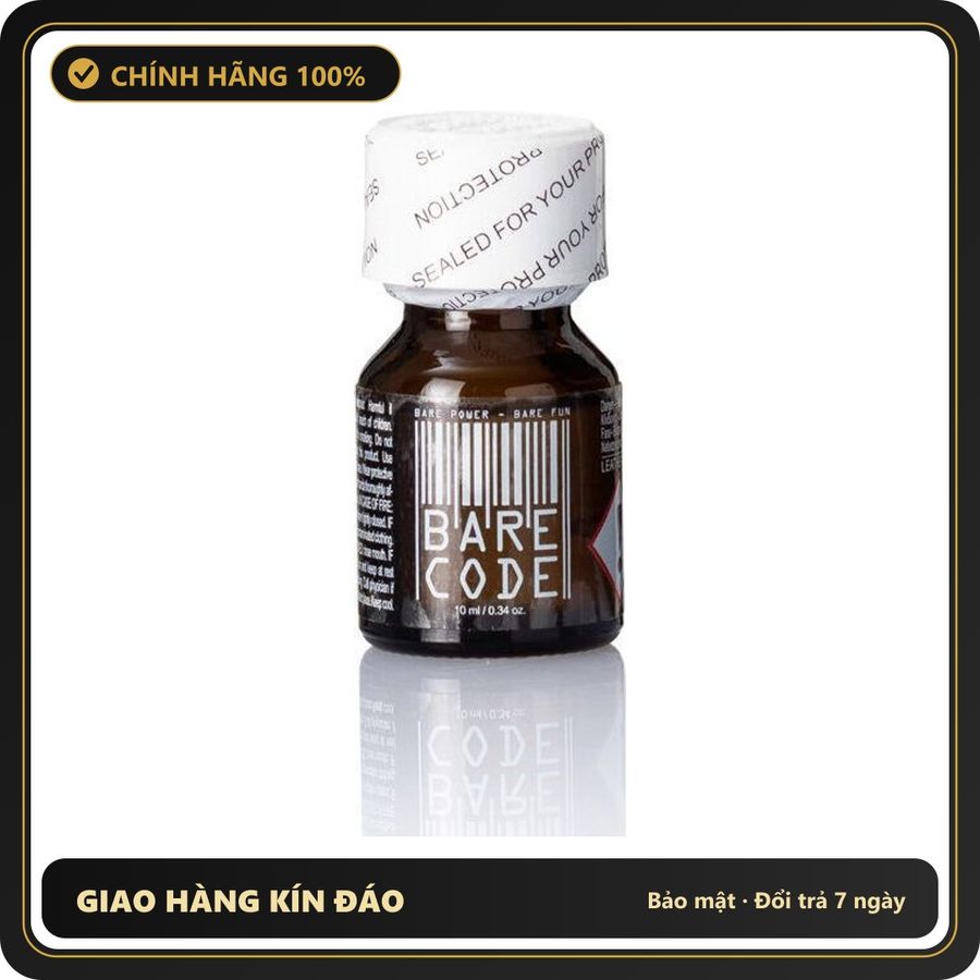 Popper Chính Hãng Tăng Cảm Xúc Cho Cuộc Yêu BARE Code Poppers 10ml - Snapshop Chính Hãng