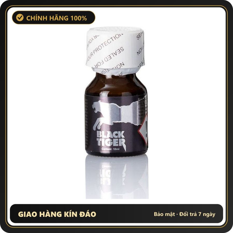 Popper Chính Hãng Tăng Cảm Xúc Cho Cuộc Yêu Black Tiger Silver Poppers 10ml - Snapshop Chính Hãng