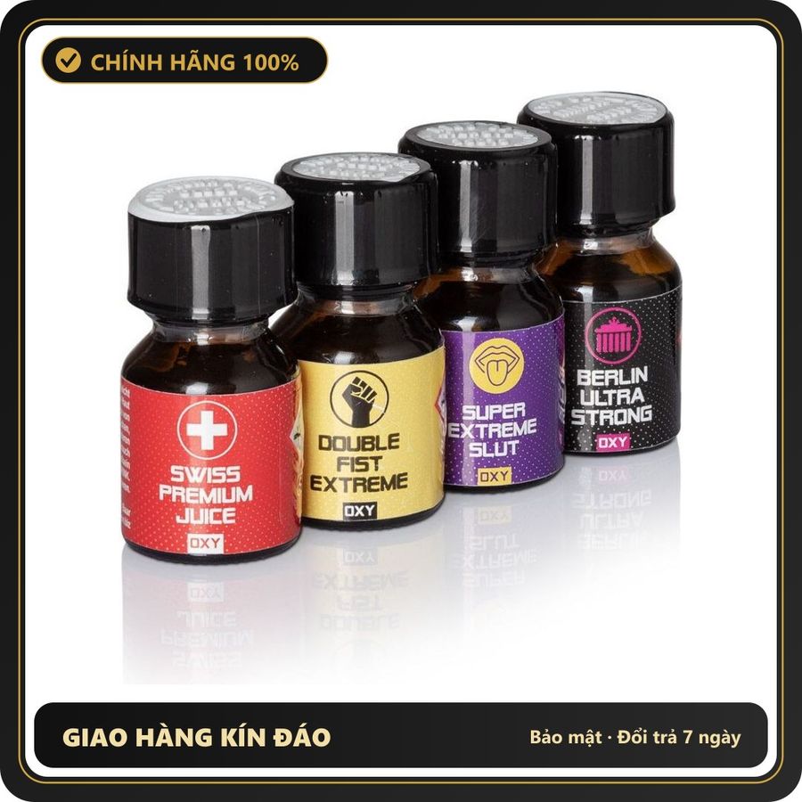 Popper Chính Hãng Tăng Cảm Xúc Cho Cuộc Yêu Popper Holiday Combo 4 bottles 10ml - Snapshop Chính Hãng