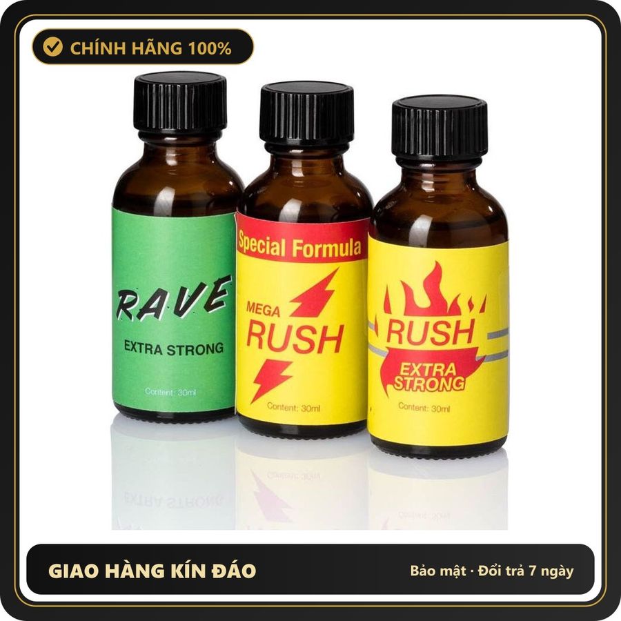 Popper Chính Hãng Tăng Cảm Xúc Cho Cuộc Yêu Popper Power Edition 30ml Combo 3 bottles - Snapshop Chính Hãng