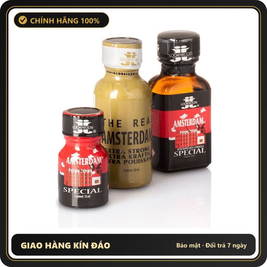 Popper Chính Hãng Tăng Cảm Xúc Cho Cuộc Yêu Popper Amsterdam Combo 3 bottles - Snapshop Chính Hãng