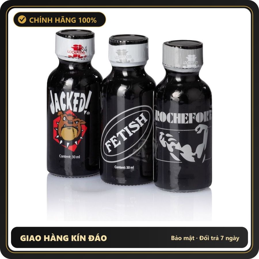 Popper Chính Hãng Tăng Cảm Xúc Cho Cuộc Yêu Popper Black Edition 30ml Combo 3 bottles - Snapshop Chính Hãng