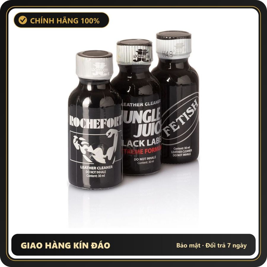 Tinh Dầu Hít Thư Giãn Dành Cho Người Lớn Popper Black Edition 30ml Combo 3 bottles - Snapshop Chính Hãng