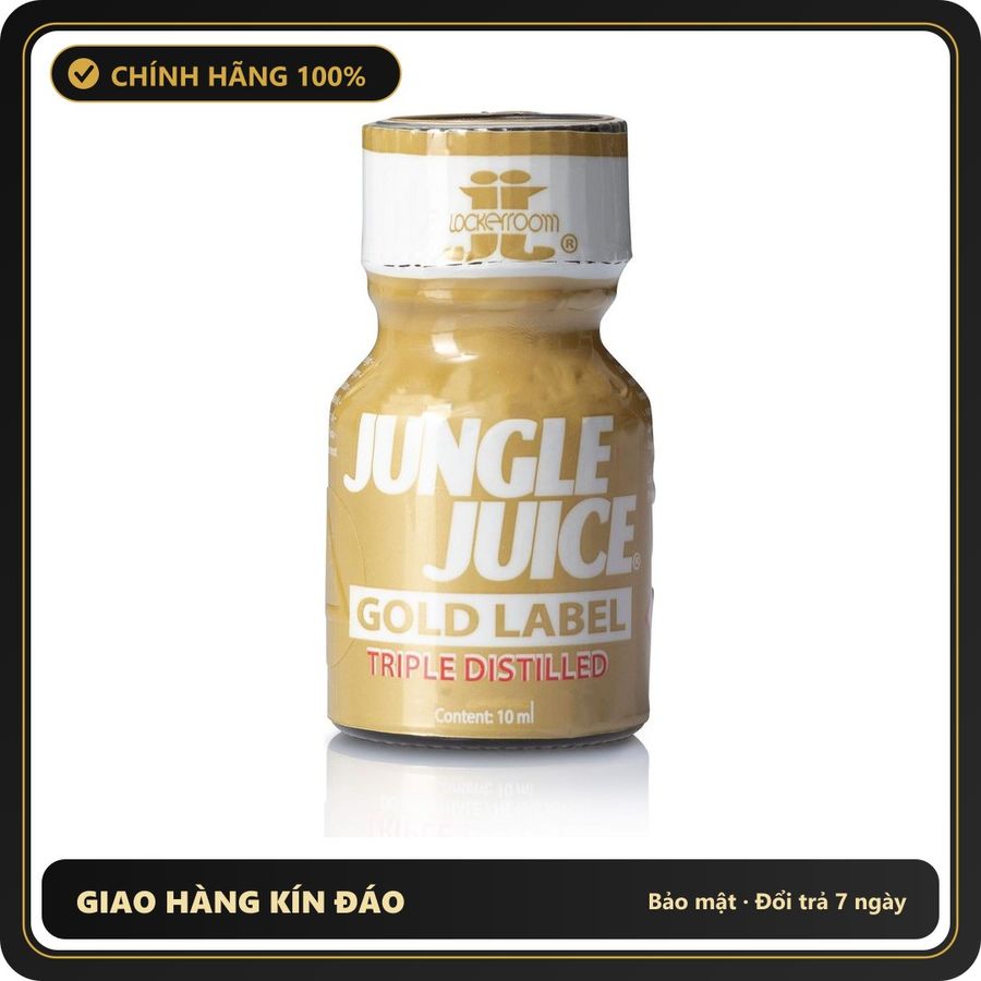 Popper Chính Hãng Tăng Cảm Xúc Cho Cuộc Yêu Jungle Juice Gold Label Triple Distilled 10ml Poppers - Snapshop Chính Hãng