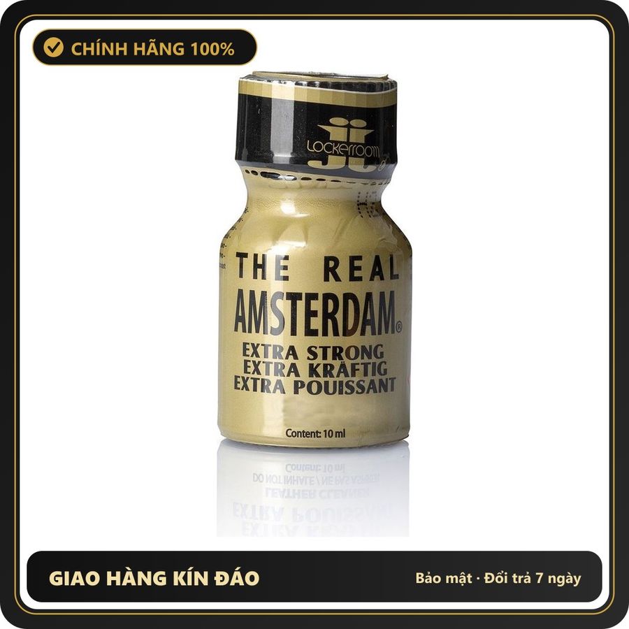 Popper Chính Hãng Tăng Cảm Xúc Cho Cuộc Yêu The Real Amsterdam Extra Strong 10ml Poppers in Original Canadian Pentyl Formula by Lockerroom - Snapshop Chính Hãng