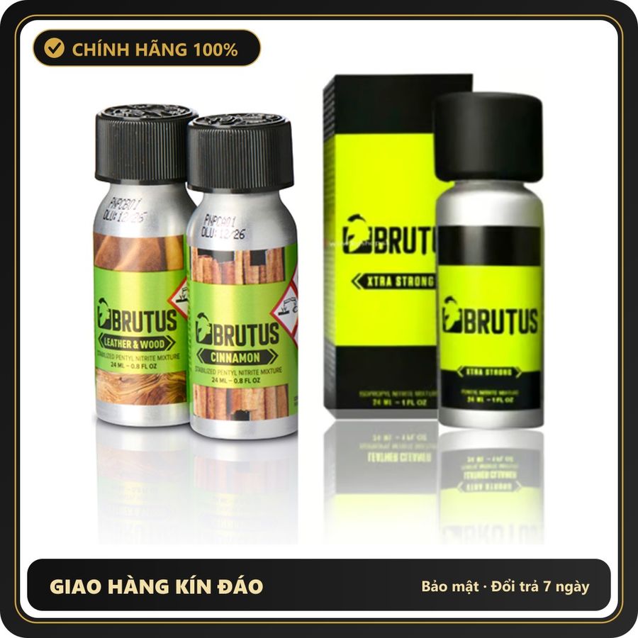 Popper Chính Hãng Tăng Cảm Xúc Cho Cuộc Yêu Brutus Xtra Ultimate Poppers Tasting Combo 24ml - Snapshop Chính Hãng