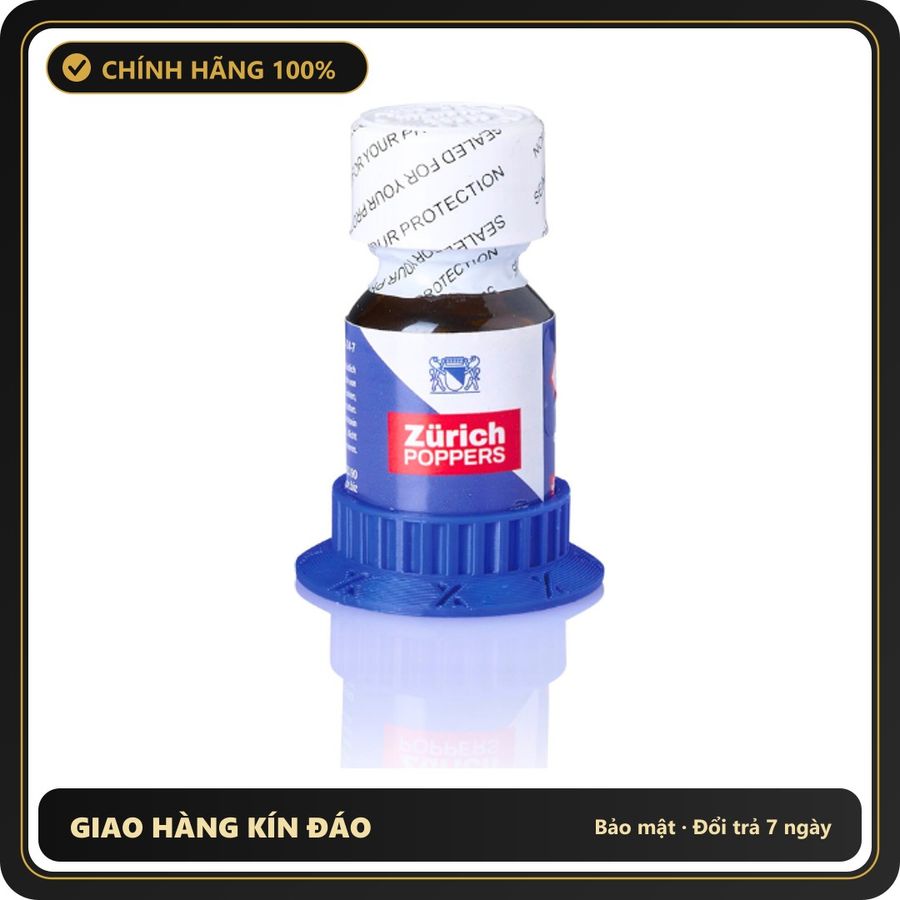 Popper Chính Hãng Tăng Cảm Xúc Cho Cuộc Yêu Holder Zurich Poppers 10ml Combo! Zurich Poppers 10ml with XTRM Holder flat blue - Snapshop Chính Hãng