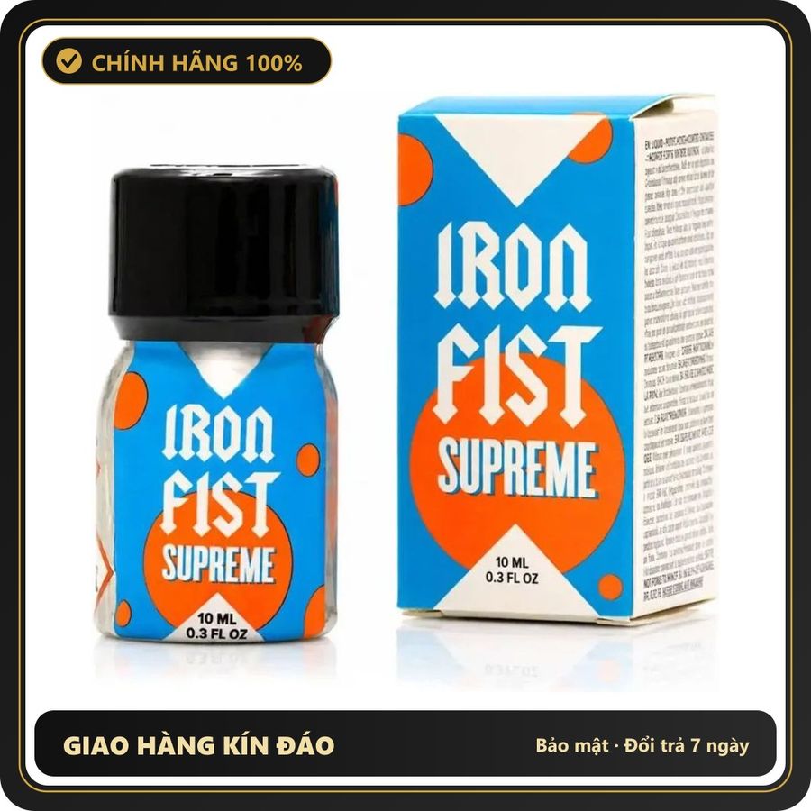 Tinh Dầu Hít Thư Giãn Dành Cho Người Lớn Popper Iron Fist Supreme 10ml Hàng Chuẩn - Snapshop Chính Hãng