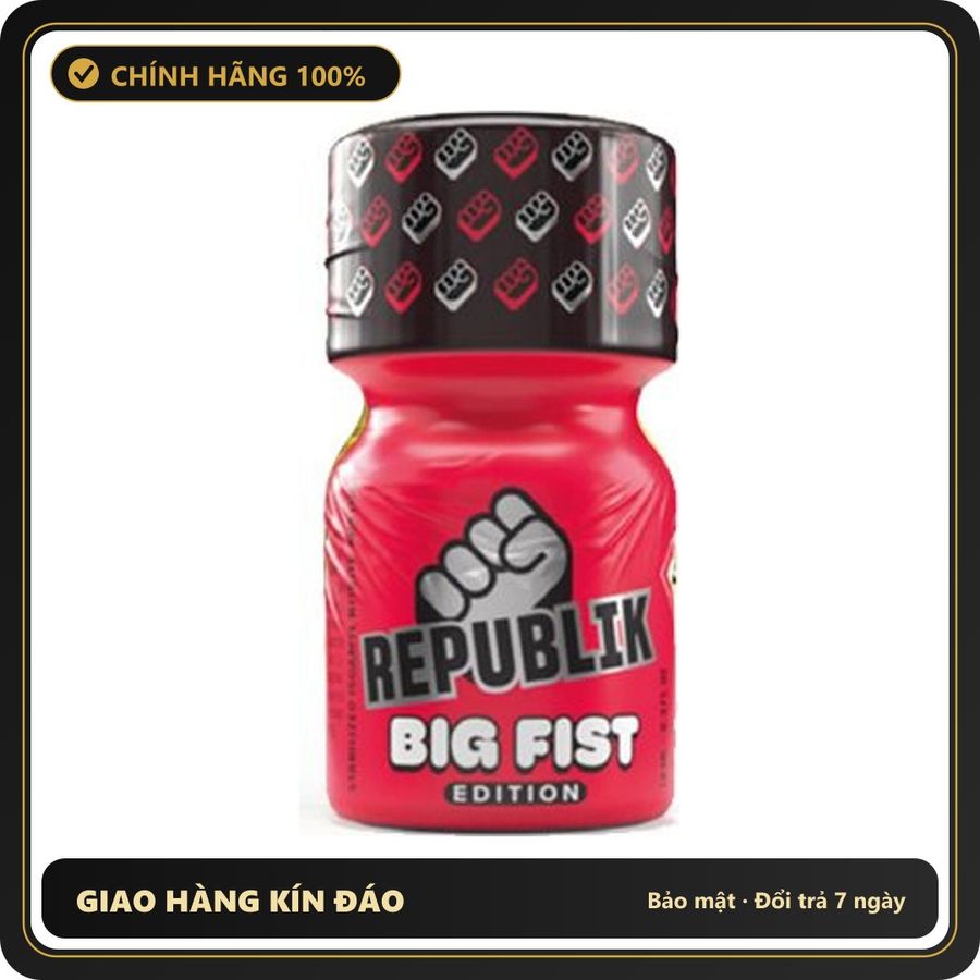 Popper Chính Hãng Tăng Cảm Xúc Cho Cuộc Yêu Popper Republik Big Fist 10ml - Snapshop Chính Hãng
