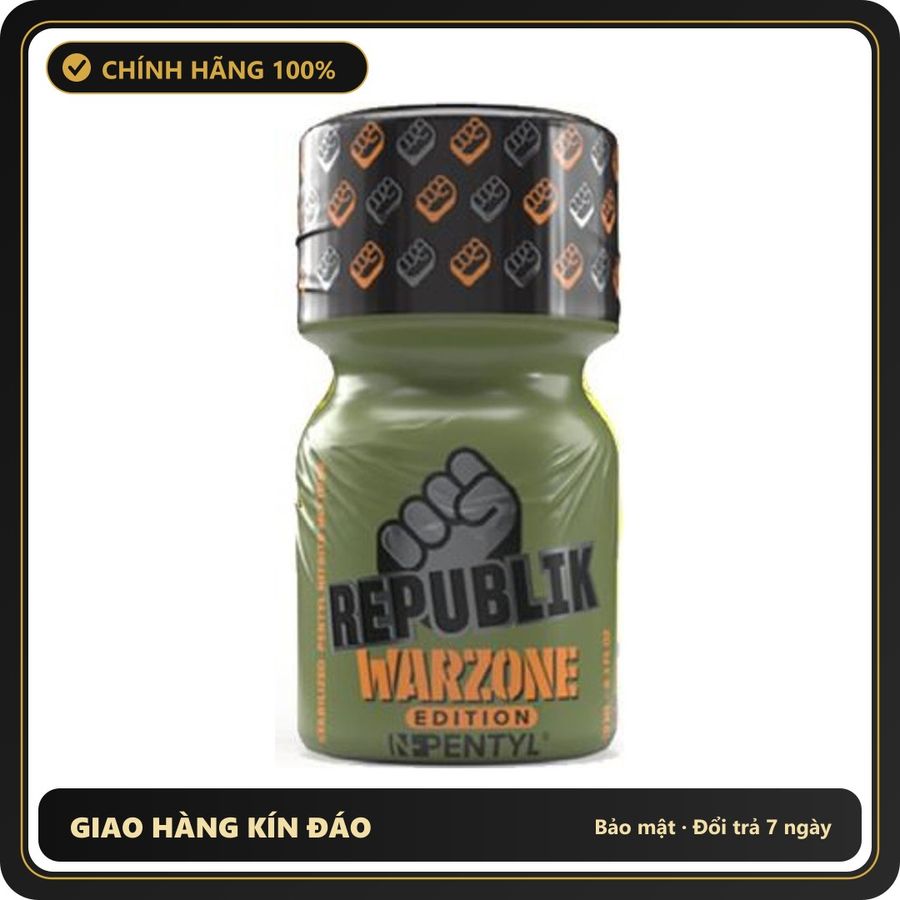 Popper Chính Hãng Tăng Cảm Xúc Cho Cuộc Yêu Popper Republik Warzone 10ml - Snapshop Chính Hãng