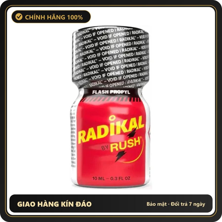 Popper Chính Hãng Tăng Cảm Xúc Cho Cuộc Yêu Popper Radikal Rush Flash Propyl PWD 10ml - Snapshop Chính Hãng