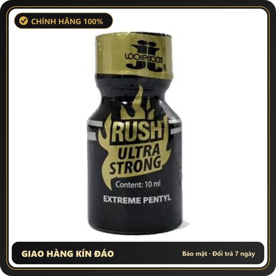 Popper Chính Hãng Tăng Cảm Xúc Cho Cuộc Yêu Popper Rush Ultra Strong Gold Extreme Pentyl 10ml (JJ) - Snapshop Chính Hãng