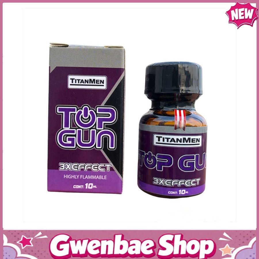 Chai Hít Tăng Khoái Cảm Kích Thích Bao Phê Popper Titanmen Top Gun 10ml hương trái cây say đắm - Gwenshop Chính Hãng