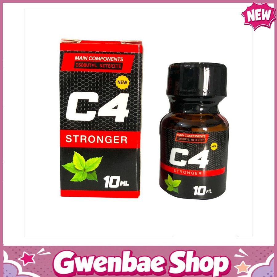 Chai Hít Cực Mạnh Lên Đỉnh Nhanh Popper C4 Stronger 10ml hương thơm bạc hà độ mạnh gấp đôi (Mới) Hàng Chuẩn - Gwenshop Chính Hãng