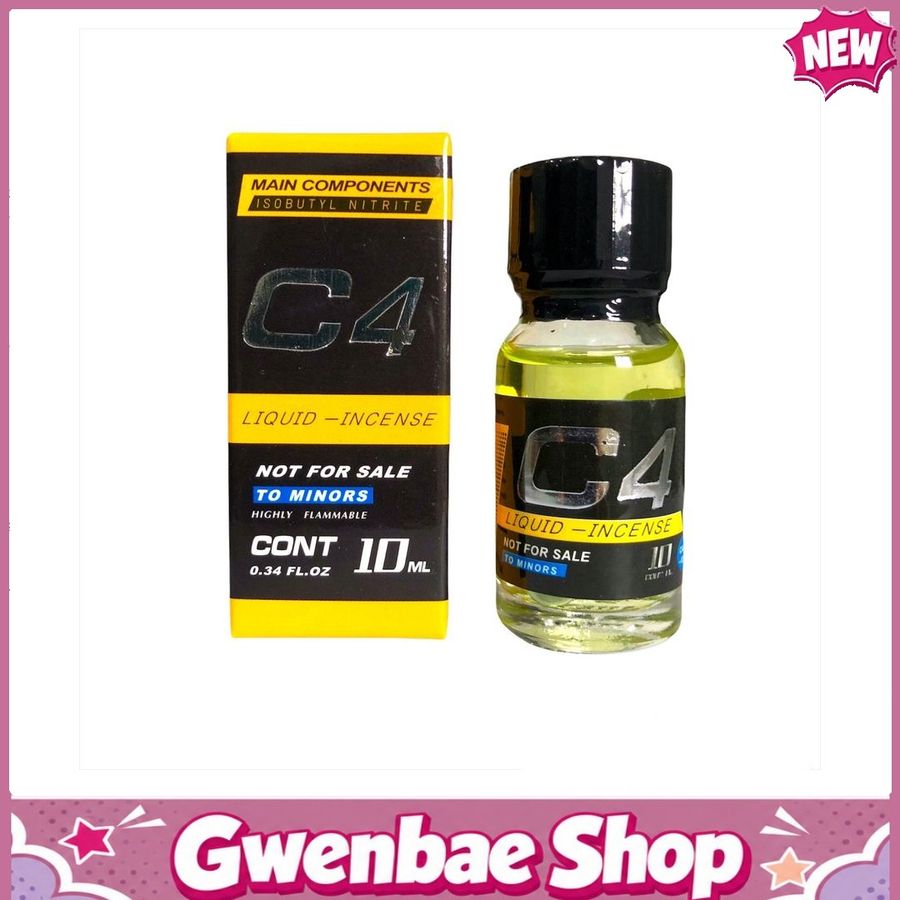 Chai Hít Tăng Khoái Cảm Kích Thích Bao Phê Popper C4 10ml cực mạnh mẫu mới - Gwenshop Chính Hãng