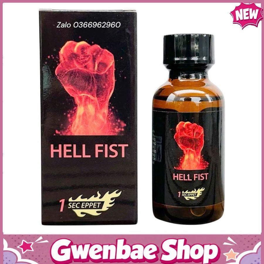 Chai Hít Tăng Khoái Cảm Kích Thích Bao Phê Popper Hell Fist 30ml - Gwenshop Chính Hãng