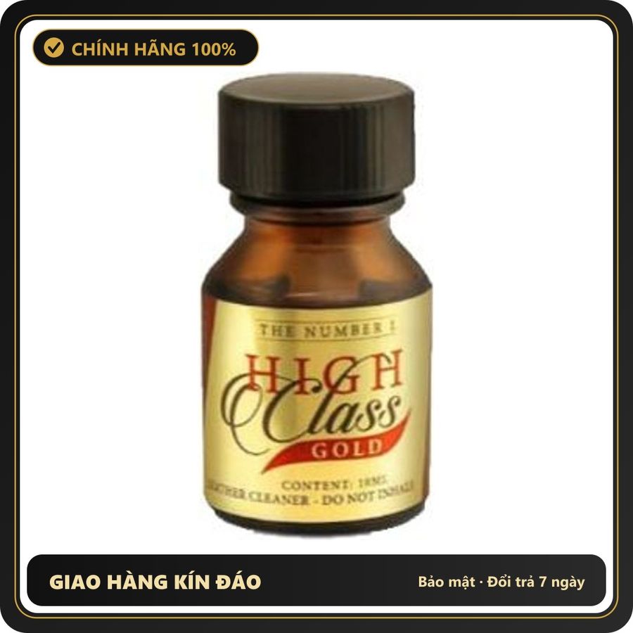 Popper Chính Hãng Tăng Cảm Xúc Cho Cuộc Yêu Popper High Class Gold 10ml - Snapshop Chính Hãng