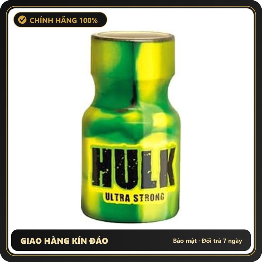 Popper Chính Hãng Tăng Cảm Xúc Cho Cuộc Yêu Popper Hulk Ultra Strong 10ml - Snapshop Chính Hãng