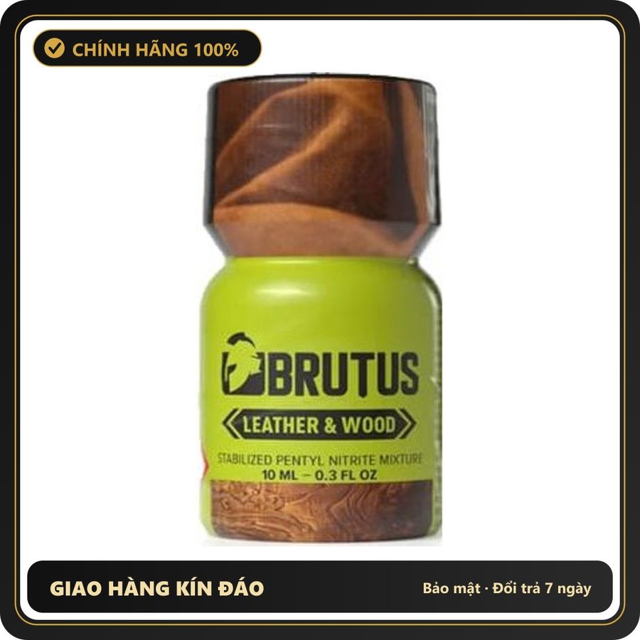 Popper Chính Hãng Tăng Cảm Xúc Cho Cuộc Yêu Popper Brutus Leather & Wood 10ml - Snapshop Chính Hãng