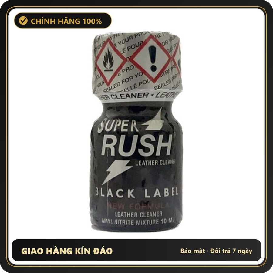 Popper Chính Hãng Tăng Cảm Xúc Cho Cuộc Yêu Popper Super Rush Black Label France 10ml - Snapshop Chính Hãng