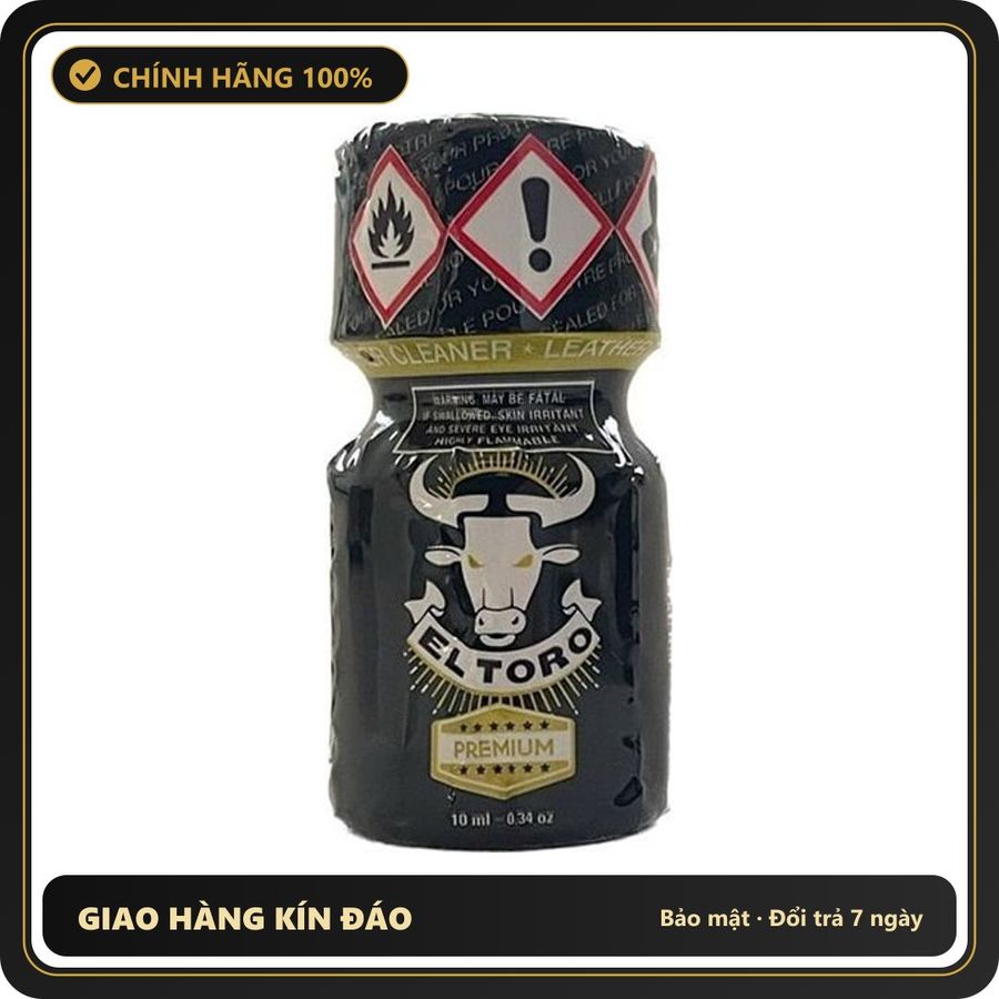 Popper Chính Hãng Tăng Cảm Xúc Cho Cuộc Yêu Popper El Toro Premium 10ml - Snapshop Chính Hãng