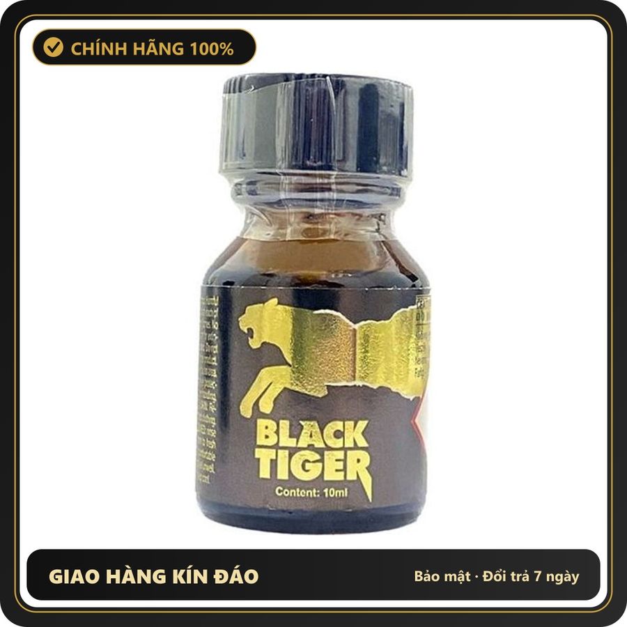 Popper Chính Hãng Tăng Cảm Xúc Cho Cuộc Yêu Popper Black Tiger Gold 10ml - Snapshop Chính Hãng