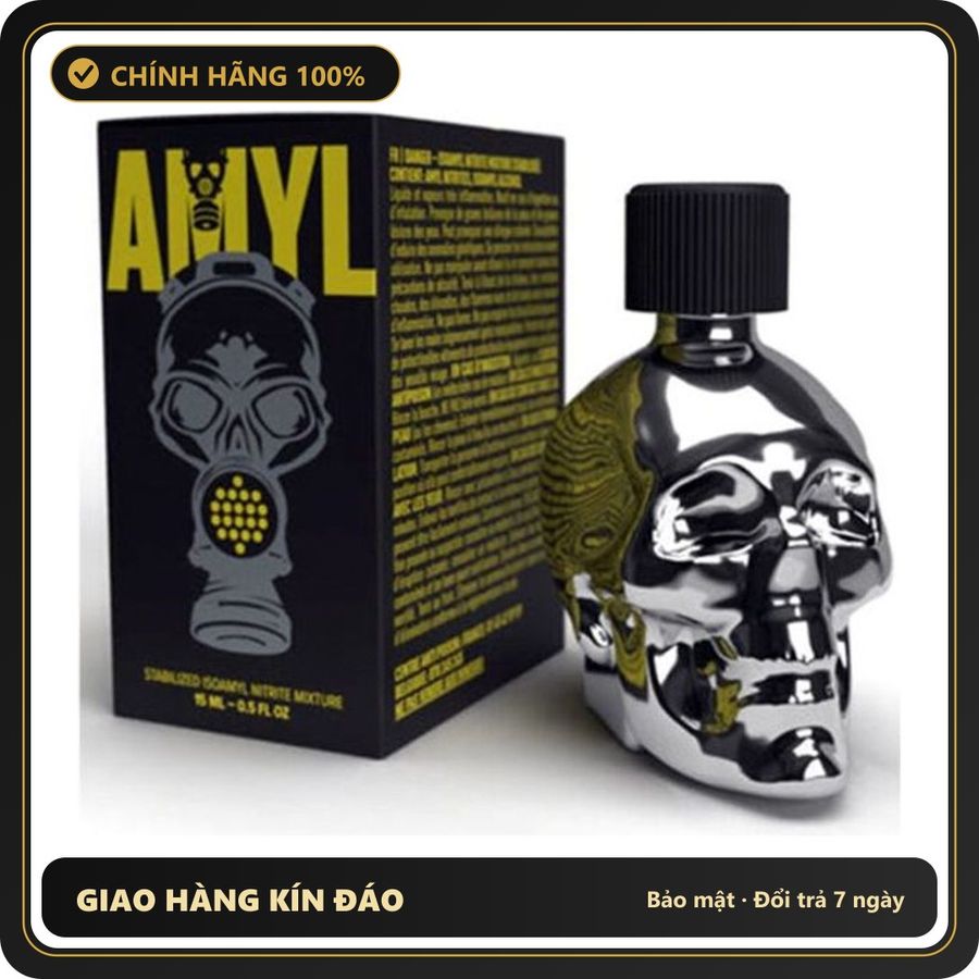 Popper Chính Hãng Tăng Cảm Xúc Cho Cuộc Yêu Popper Amyl Silver Skull 15ml - Snapshop Chính Hãng