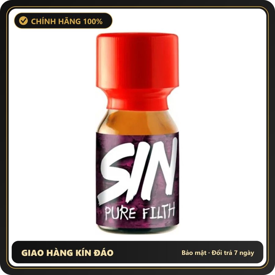 Popper Chính Hãng Tăng Cảm Xúc Cho Cuộc Yêu Popper Sin Pure Filth 10ml - Snapshop Chính Hãng