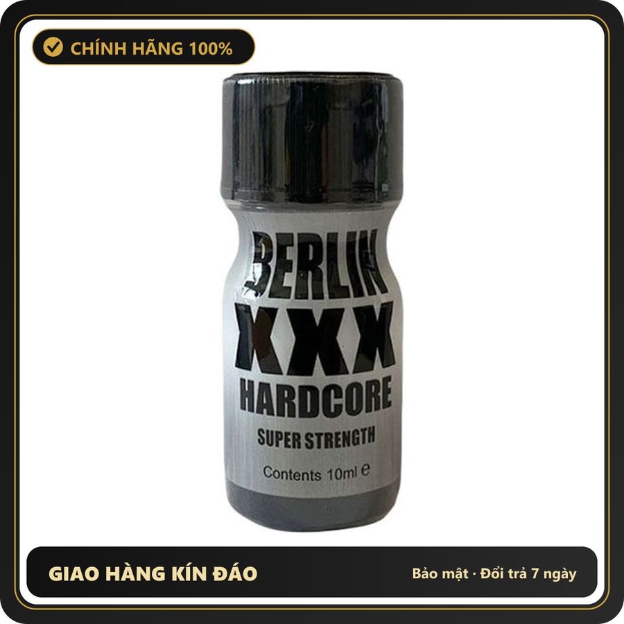 Popper Chính Hãng Tăng Cảm Xúc Cho Cuộc Yêu Popper Berlin XXX Hardcore Super Strenght Uk 10ml - Snapshop Chính Hãng