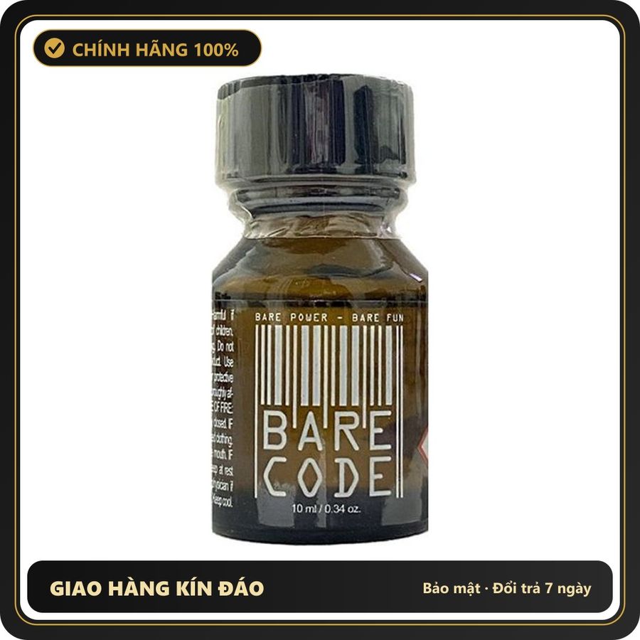 Popper Chính Hãng Tăng Cảm Xúc Cho Cuộc Yêu Popper Bare Code 10ml - Snapshop Chính Hãng