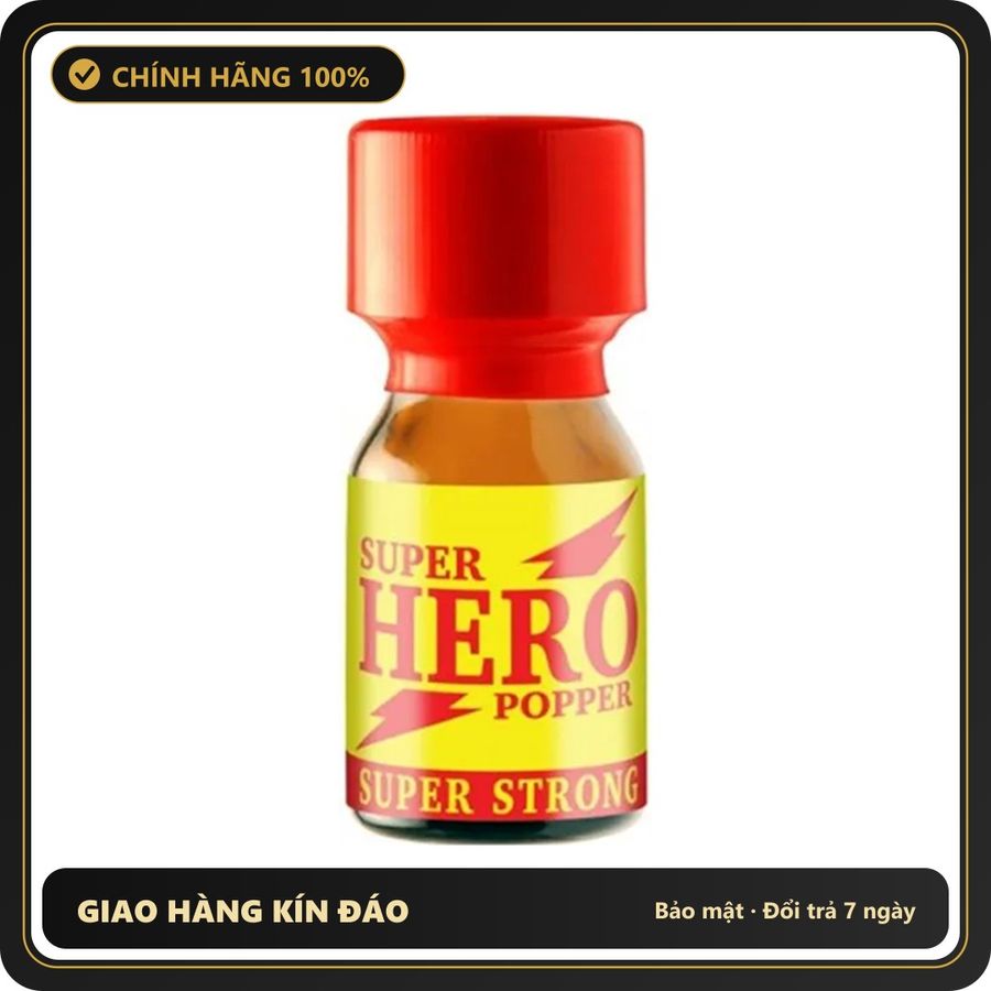 Popper Chính Hãng Tăng Cảm Xúc Cho Cuộc Yêu Popper Super Hero Super Strong 10ml - Snapshop Chính Hãng