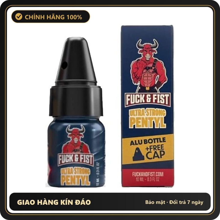 Popper Chính Hãng Tăng Cảm Xúc Cho Cuộc Yêu Popper Fuck & Fist Ultra Strong Pentyl 10ml with Adapter - Snapshop Chính Hãng