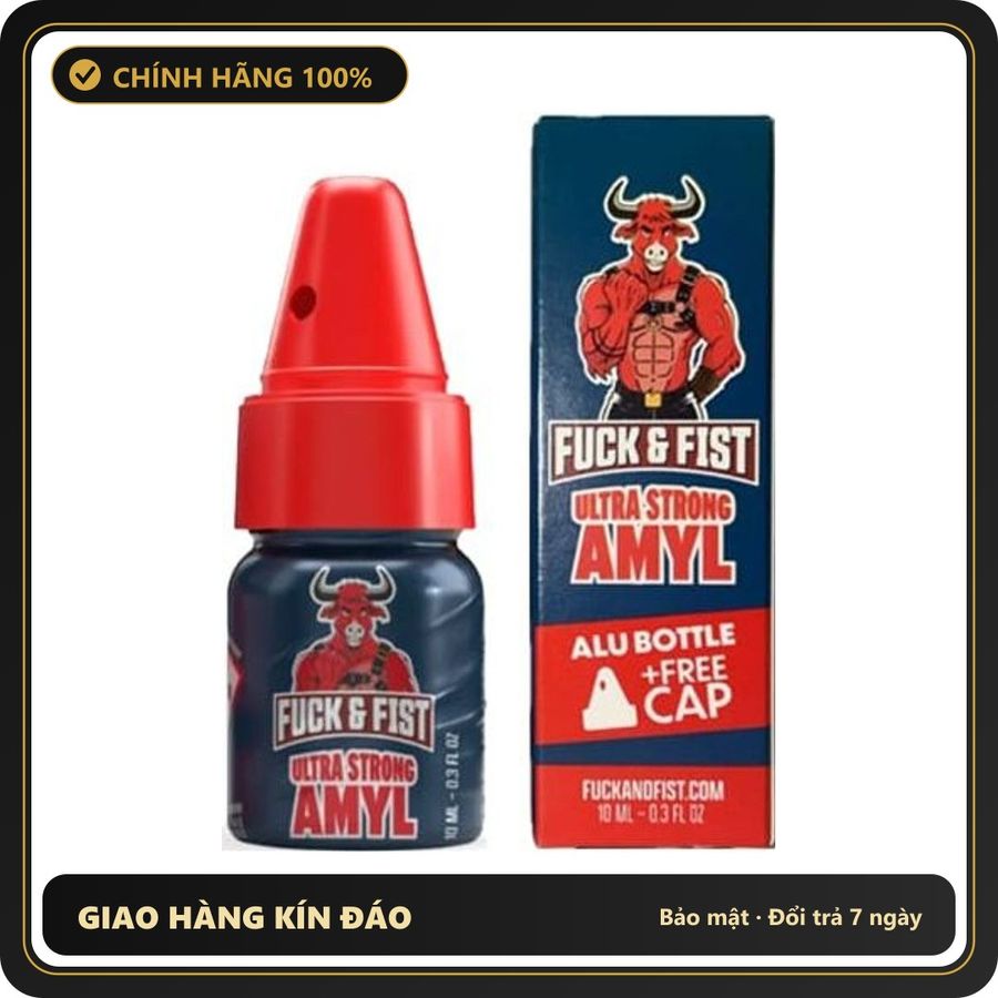 Popper Chính Hãng Tăng Cảm Xúc Cho Cuộc Yêu Popper Fuck & Fist Ultra Strong Amyl 10ml met Adapter - Snapshop Chính Hãng