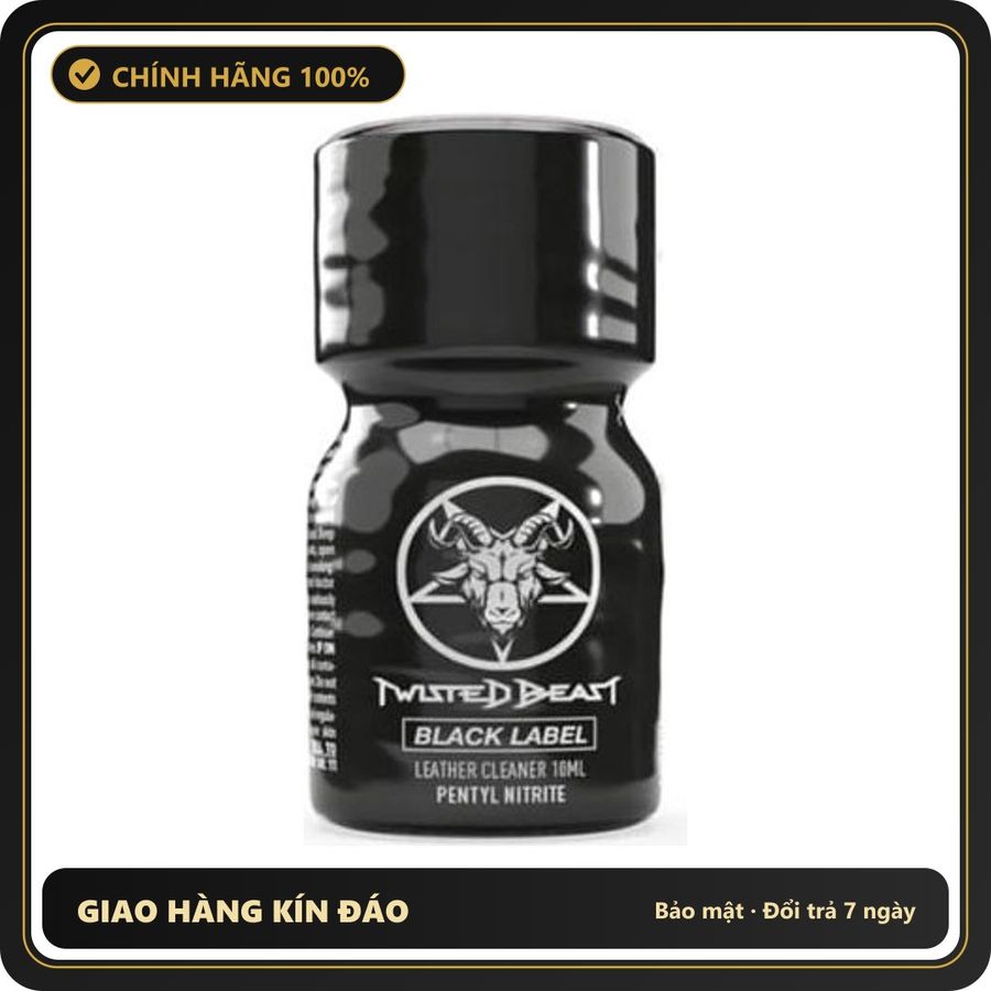 Popper Chính Hãng Tăng Cảm Xúc Cho Cuộc Yêu Popper Twisted Beast Black Label 10ml - Snapshop Chính Hãng