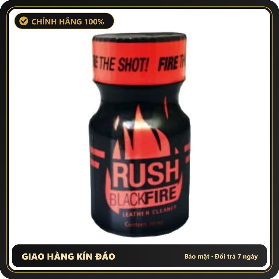 Popper Chính Hãng Tăng Cảm Xúc Cho Cuộc Yêu Popper Rush Black Fire 10ml - Snapshop Chính Hãng