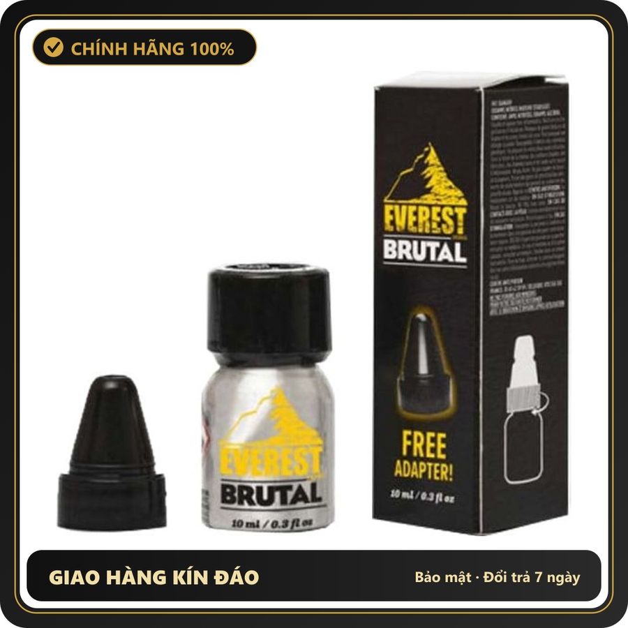 Popper Chính Hãng Tăng Cảm Xúc Cho Cuộc Yêu Popper Everest Brutal 10ml Adapter - Snapshop Chính Hãng