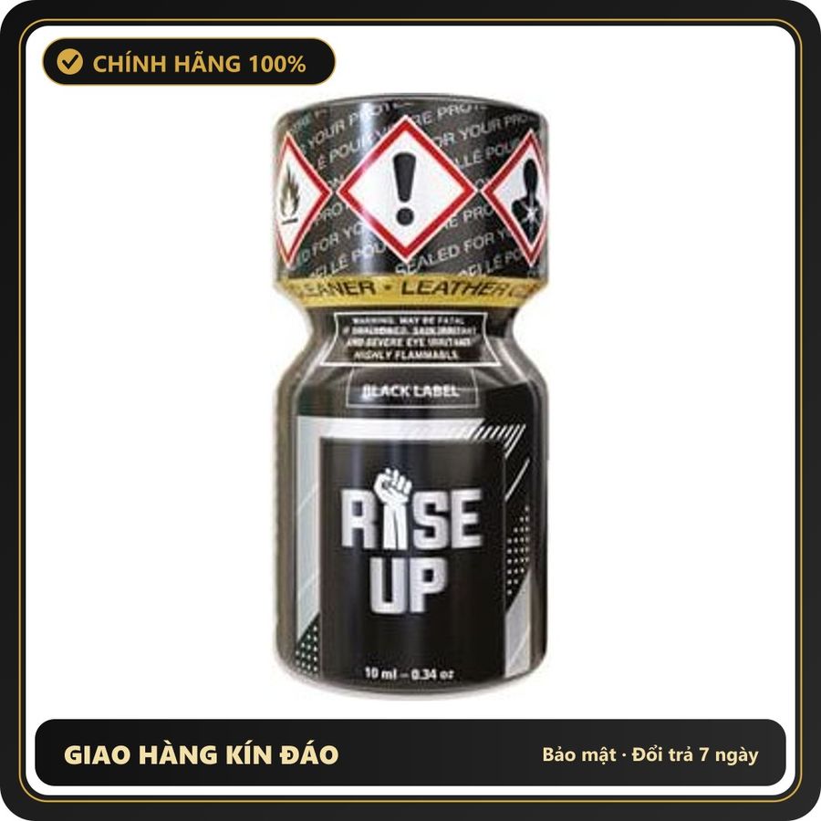 Popper Chính Hãng Tăng Cảm Xúc Cho Cuộc Yêu Popper Rise Up Black Label 10ml - Snapshop Chính Hãng