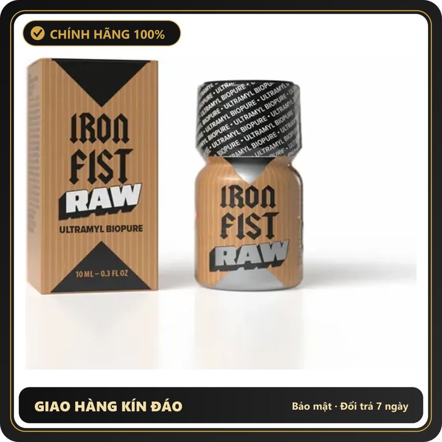 Popper Chính Hãng Tăng Cảm Xúc Cho Cuộc Yêu Popper Iron Fist RAW 10ml - Snapshop Chính Hãng