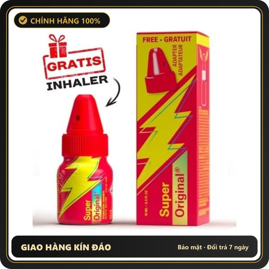 Popper Chính Hãng Tăng Cảm Xúc Cho Cuộc Yêu Popper ⚡Original Super & Adapter⚡10ml - Snapshop Chính Hãng