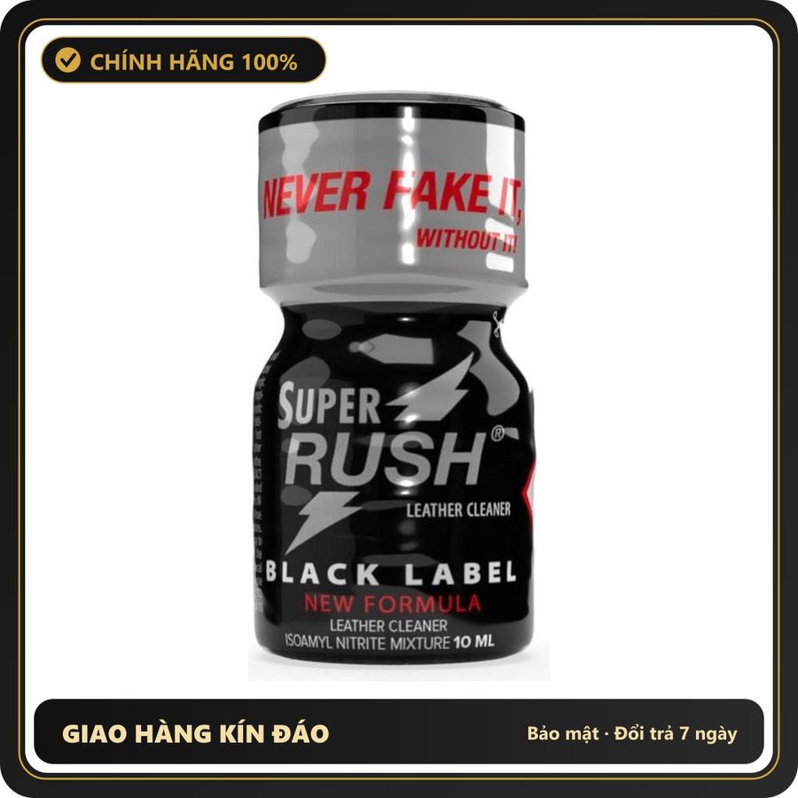Popper Chính Hãng Tăng Cảm Xúc Cho Cuộc Yêu Popper Super Rush Black Label 10ml - Snapshop Chính Hãng