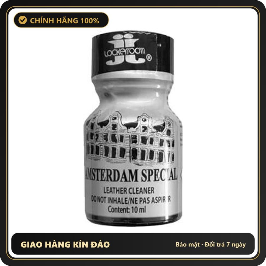 Popper Chính Hãng Tăng Cảm Xúc Cho Cuộc Yêu Popper Amsterdam Special Silver 10ml (JJ) - Snapshop Chính Hãng